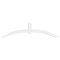 Ekena Millwork Archdale Architectural Grade PVC Gable Bracket, 72"W x 18"H x 4"D x 4"F, 6/12 Pitch GBP072X18X0404ARC00 - alternate 5
